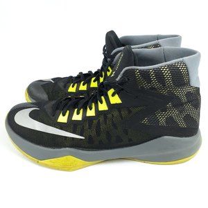 Nike Zoom Devosion Men's US 9.5 Basketball Shoes Sneakers 844592-002 Black Grey